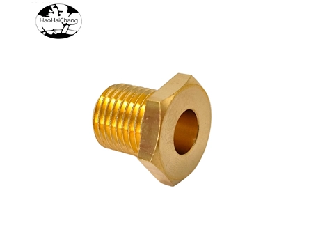 HHC-771 Lead Brass Hollow M14 External Thread Hex Head Studs