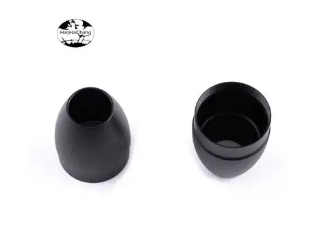 HHC-PCT-03 POM CNC Turning Black Rubber Sleeve Round hat