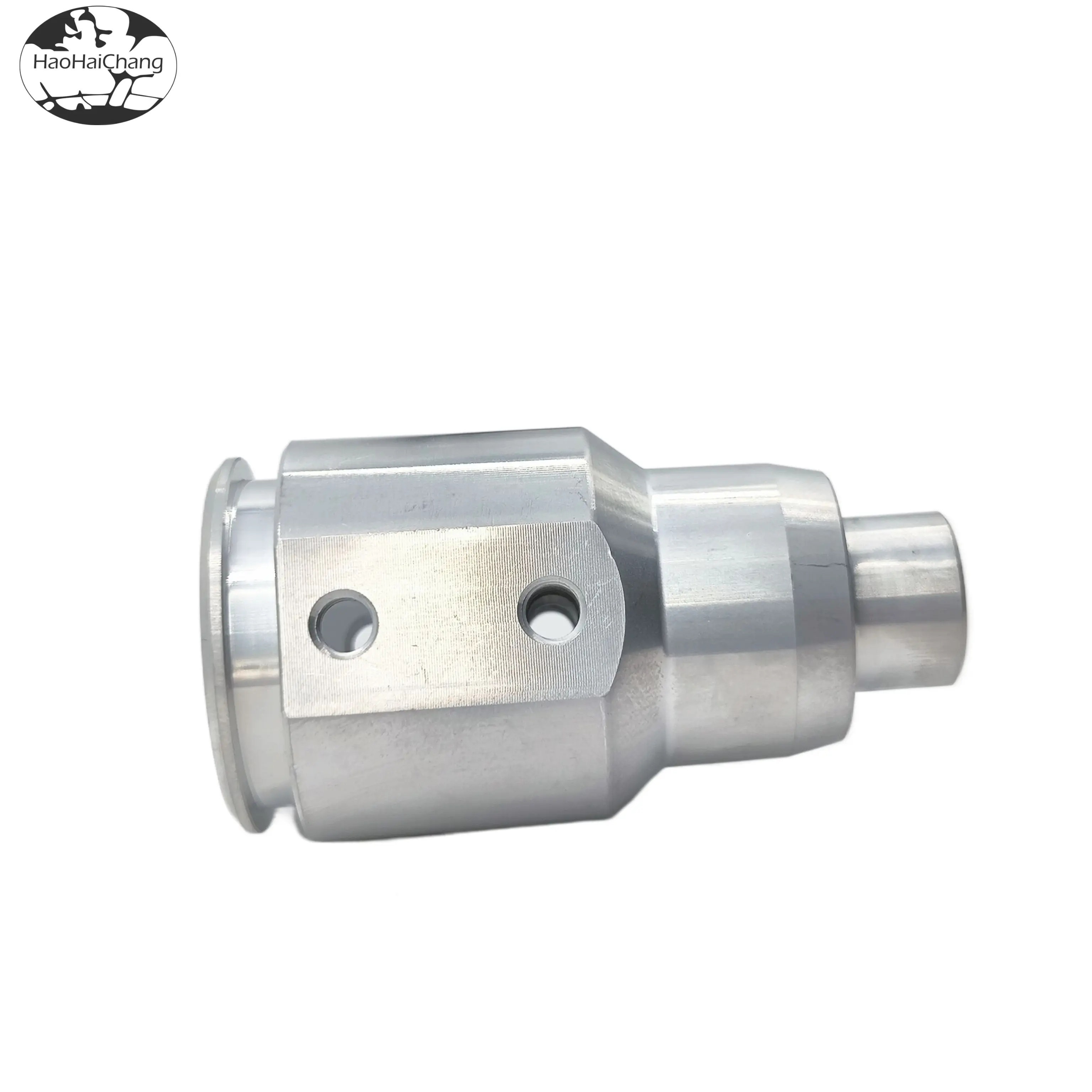 HHC-0466 Non-standard customization CNC lathe processing Horizontal hole positioning nut Side hole step stud