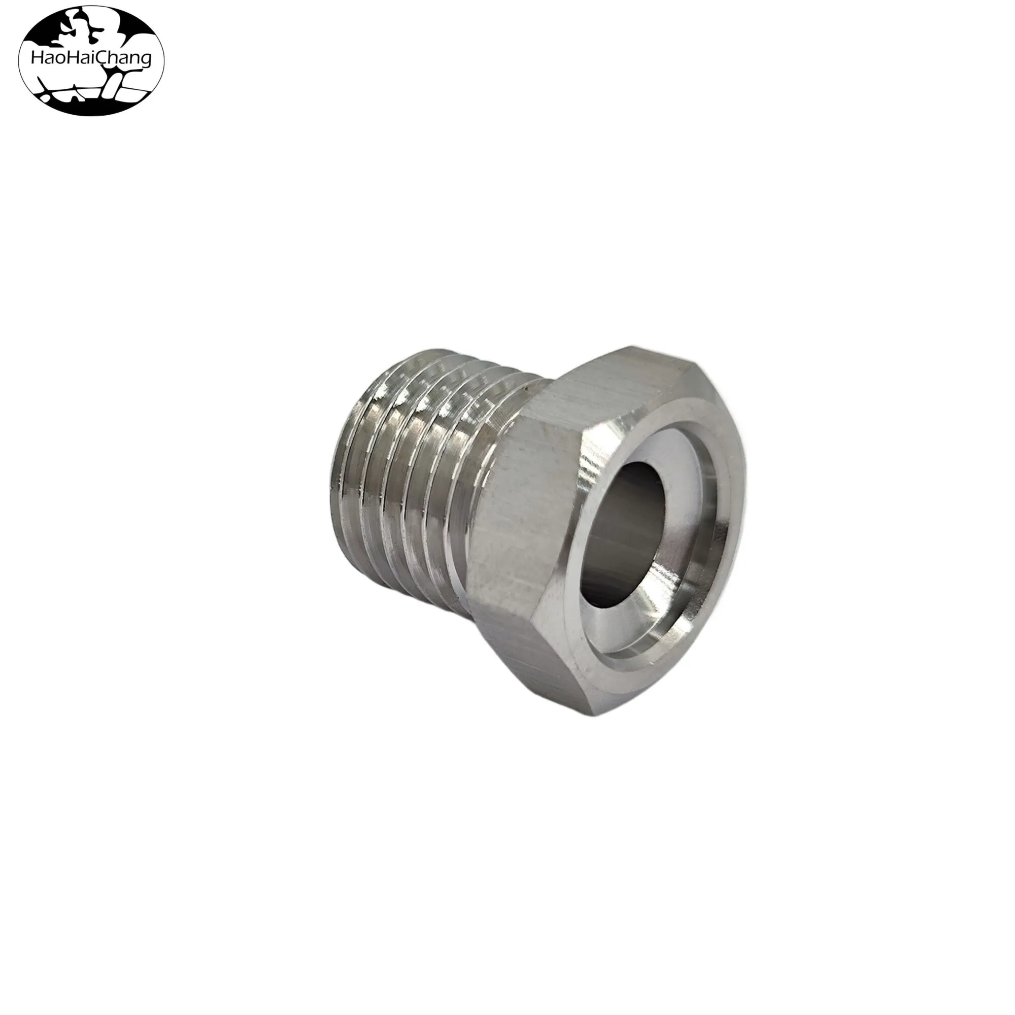 HHC-0576 Precision CNC machining hardware parts M14 stainless steel hexagonal T-shaped hollow screw stud