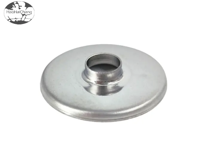 HHC-0368 OEM custom precision hardware metal stamping parts stainless steel round bracket fastening bracket