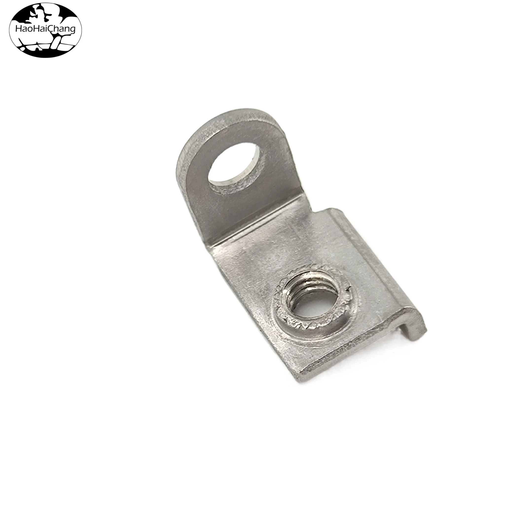 HHC-342 Bent Ground Terminal Connector with Dual Hole Design