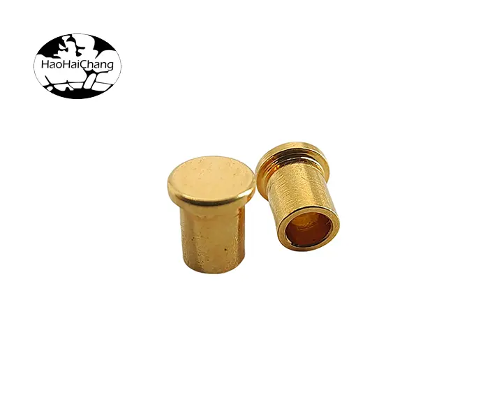 HHC-689 Gold-Plated Semi-Hollow Round Head Rivets