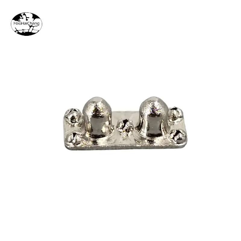 HHC-1150 Nickel-plated copper semi-hollow flat head double rivets