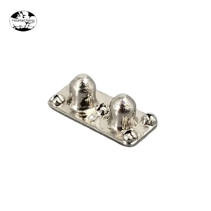 HHC-1150 Nickel-plated copper semi-hollow flat head double rivets